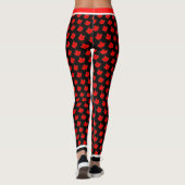 O Canada Maple Leaf op (uw kleur) Leggings (Achterkant)
