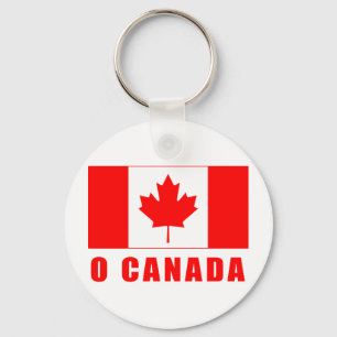 O CANADA met Canadese vlagT-shirts Sleutelhanger