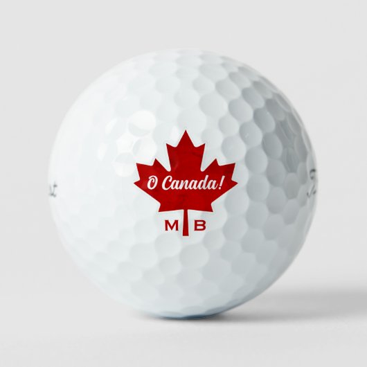O Canada Red Maple Leaf (Geldig tot geannuleerd) Golfballen (Voorkant)