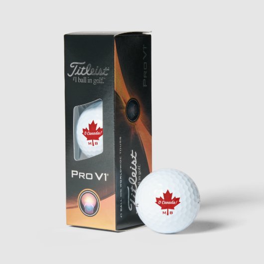 O Canada Red Maple Leaf (Geldig tot geannuleerd) Golfballen (Verpakking)