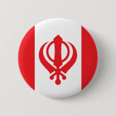 O Canada Ronde Button 5,7 Cm (Voorkant)