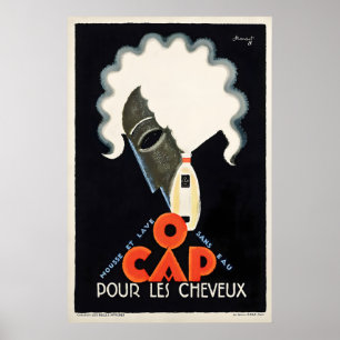 O Cap Voor Het Haar Vintage Reclameposter Poster