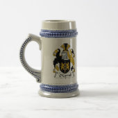 O Carroll Coat of Arms Stein - Family Crest Bierpul (Links)