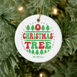 "O Christmas Tree" Gepersonaliseerde vakantiefoto Keramisch Ornament