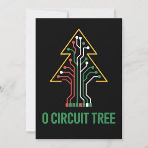 O Circuit Boom Kerstmis Kerstmis Ingenieur Vakanti Kaart