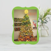 O Citrus Tree-kerstkaart uit Florida Feestdagenkaart (Staand voorkant)