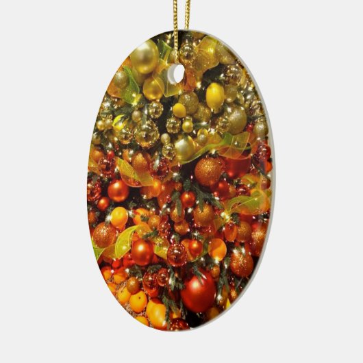 O Citrus Tree Kerstversiering uit Florida Keramisch Ornament (Links)