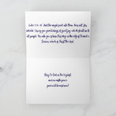 O Come Let Us Adore Him Christmas Card Bedankkaart (Binnen)