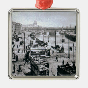 O' Connell Bridge and the River Liffey, Dublin Metalen Ornament