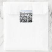O' Connell Bridge and the River Liffey, Dublin Vierkante Sticker (Tas)