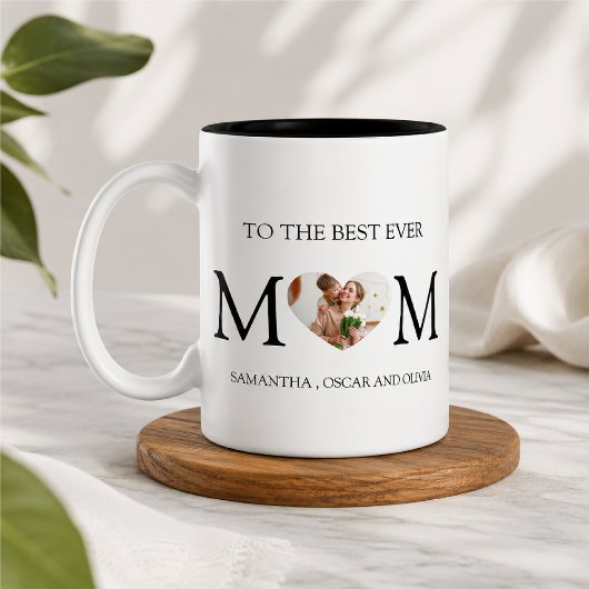 o de Beste Moeder Foto Hart Mok – Gepersonaliseerd