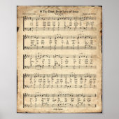 O De diepe liefde van Jezus  Hymn print (Voorkant)