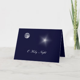 O de Heilige Kerstkaart van de Nacht Feestdagen Kaart