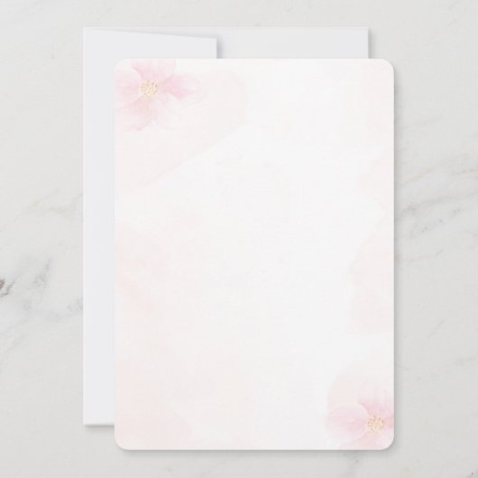 O, de plaatsen waar ze zal komen Uitnodiging (Achterkant)