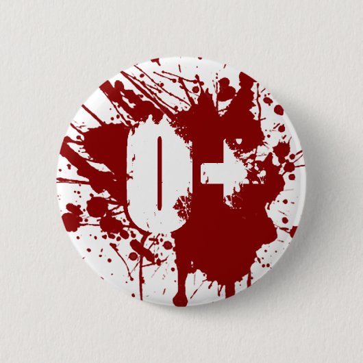 O de Positieve Zombie van de Vampier van de Ronde Button 5,7 Cm (Voorkant)