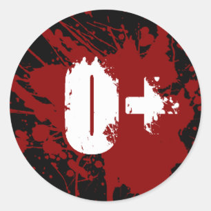 O de Positieve Zombie van de Vampier van de Ronde Sticker