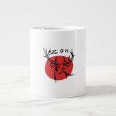 O Dear O Dear Red Retro Classic Design  Grote Koffiekop (Voorkant)