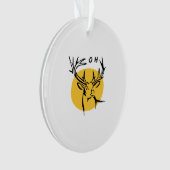 O Dear O Dear Yellow Artistic Style Ornament (voorkant)