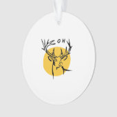 O Dear O Dear Yellow Artistic Style Ornament (voorkant)