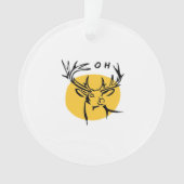 O Dear O Dear Yellow Artistic Style Ornament (voorkant)