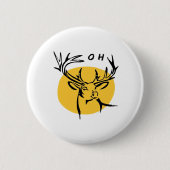 O Dear O Dear Yellow Artistic Style  Ronde Button 5,7 Cm (Voorkant)