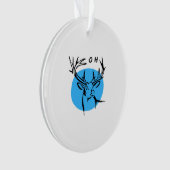 O Dear Oh Dear Blue Whimsical Aesthetic Ornament (voorkant)
