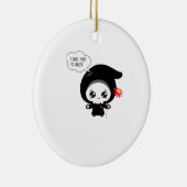 o Death - Funny Valentijnsdag Classic Keramisch Ornament (Rechts)