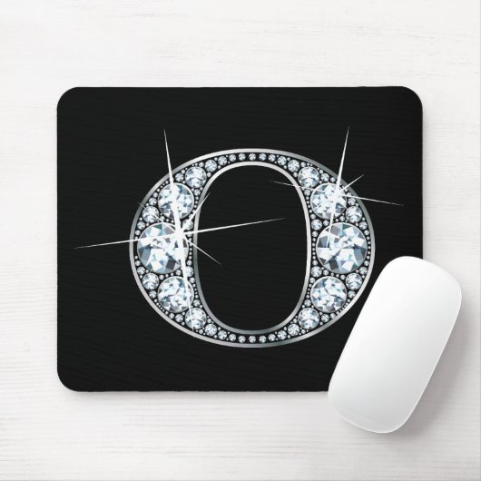 "O" Diamond Bling Mousepad Muismat (Met muis)