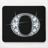 "O" Diamond Bling Mousepad Muismat (Voorkant)
