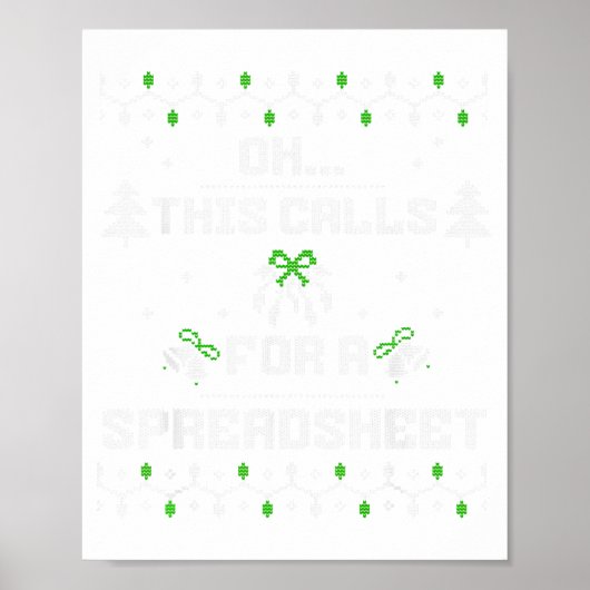 O Dit Roept Om Een Spreadsheet Voor Lelijke Kerst Poster (Voorkant)