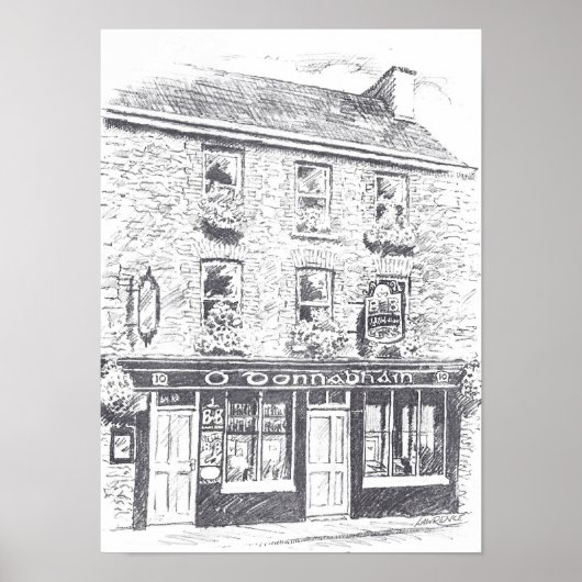 O Donnabhain's Irish Bar Poster (Voorkant)