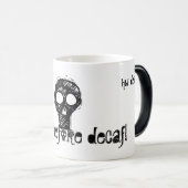 O, dood voor het decaf, hoe design? magische mok (Voorkant rechts)
