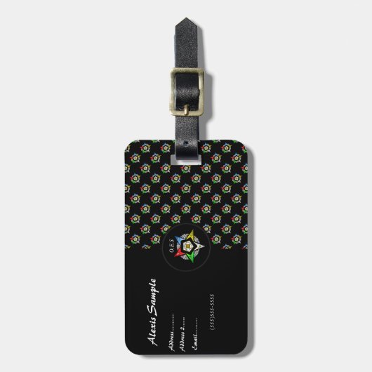 O.E.S.~ BAGAGELABEL (Voorkant verticaal)