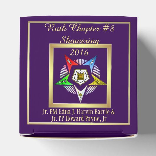 O.E.S~ (Gepersonaliseerd) Bedankdoosjes (Bovenkant)