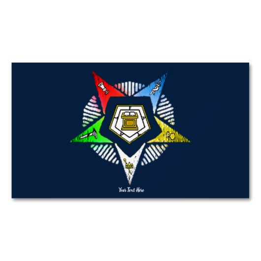 O.E.S. MAGNETISCH VISITEKAARTJE (Voorkant)