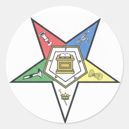 O.E.S. Producten Ronde Sticker (Voorkant)