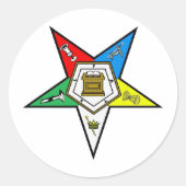 O.E.S. RONDE STICKER (Voorkant)