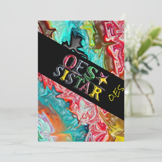 O.E.S. SISTAR KAART (Staand voorkant)