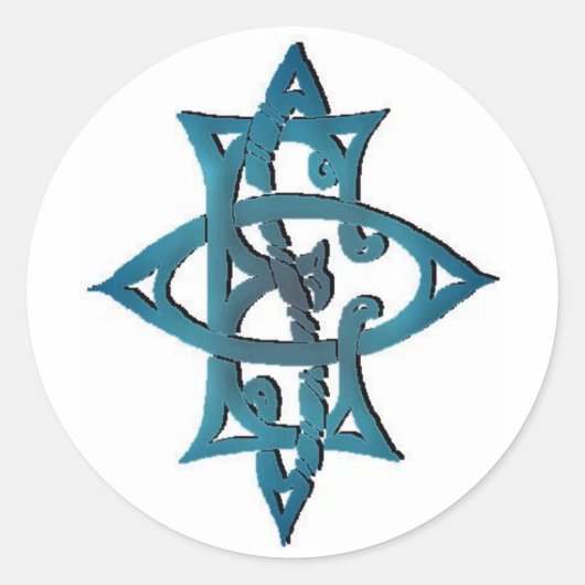 O.E.S. (Steel Blue Tattoo) Embleem Sticker (Voorkant)
