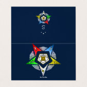 O.E.S. VISITEKAARTJE (Buitenkant ongevouwen)