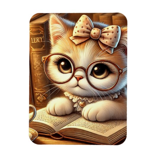 "O Encanto Felino: Guardiões Ímã Flexível com Foto Magneet (Verticaal)