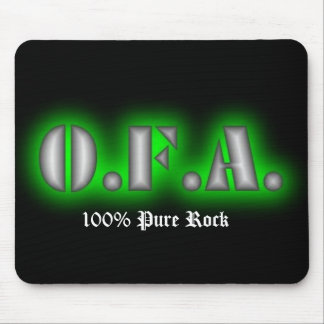 O.F.A. 100% zuiver Mousepad (zwart) Muismat