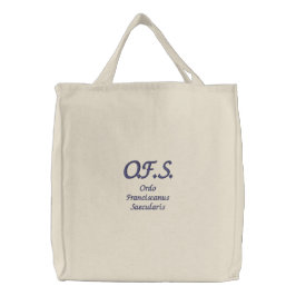 O.F.S. Derde orde Franciscan Canvas Tas