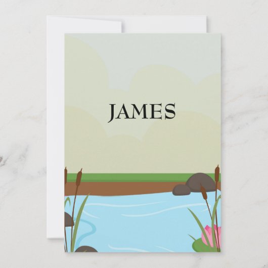 O-FISH-AL Eerste Verjaardag Bedankkaart (Achterkant)