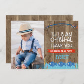 O-Fish-al Hartelijk dank voor uw fotokaart Bedankkaart (Voorkant / Achterkant)