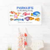 O-Fish-al Reel Fun Gevist Verjaardag Welkom Spandoek (Insitu)