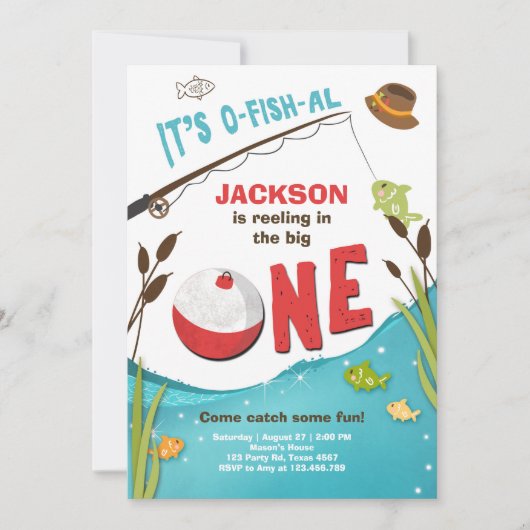 o-fish-al Viste Verjaardagsuitnodiging De grote Kaart (Voorkant)