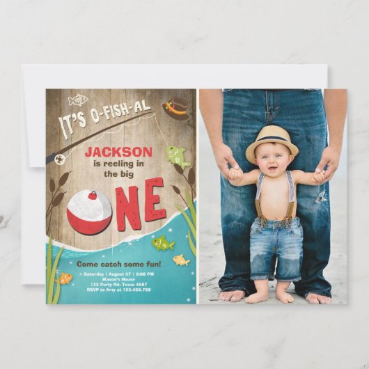o-fish-al Viste Verjaardagsuitnodiging De grote Kaart (Voorkant)