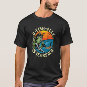 O-Fish-Ally 25 jaar oud, 25e verjaardag Gevist PR T-shirt