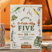 O-Fish-Ally 5 verjaardagsuitnodiging Kaart